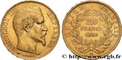 20 francs or Napoléon III, tête nue 1859 Strasbourg F.531/16