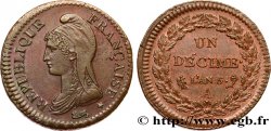Un décime Dupré, grand module 1797 Paris F.129/1 SUP62 