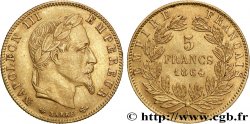 5 francs or Napoléon III, tête laurée 1864 Paris F.502/5