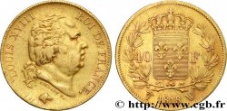40 francs or Louis XVIII 1818 Lille F.542/8