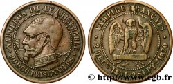 Médaille satirique Cu 27, type A “Éclairs et cigarette” 1870  Schw.A1a 