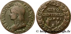 Cinq centimes Dupré, grand module 1799 Paris/Orléans F.115/57