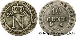 Faux de 10 cent. à l N couronnée 1808 Paris F.130/2 var.