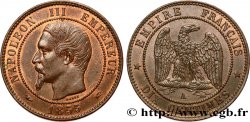 Dix centimes Napoléon III, tête nue 1855 Paris F.133/19