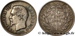 20 centimes Napoléon III, tête nue 1854 Paris F.148/2