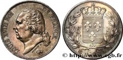 5 francs Louis XVIII, tête nue 1822 Paris F.309/68