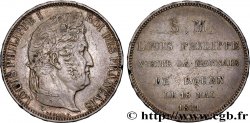 Monnaie de visite, module de 5 francs, pour Louis-Philippe à la Monnaie de Rouen 1831 Rouen VG.2824 