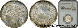 1 franc Cérès, IIIe République, petit A 1872 Paris F.216/5