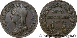Cinq centimes Dupré, grand module 1800 Metz F.115/102