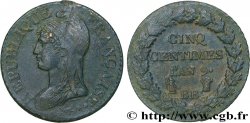 Cinq centimes Dupré, grand module 1801 Strasbourg F.115/154