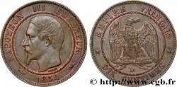 Dix centimes Napoléon III, tête nue 1854 Lyon F.133/15