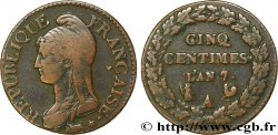 Cinq centimes Dupré, grand module 1799 Paris F.115/51