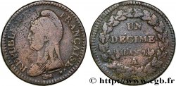Un décime Dupré, grand module 1799 Paris F.129/24 VF25 