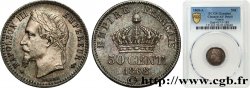 50 centimes Napoléon III, tête laurée 1868 Paris F.188/20