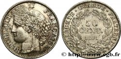 50 centimes Cérès, IIIe République 1871 Paris F.189/1