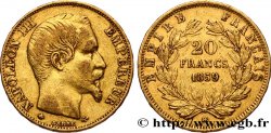 20 francs or Napoléon III, tête nue 1859 Strasbourg F.531/16