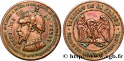 Médaille satirique Cu 32, type C “Chouette monétaire” 1870 s.l. Schw.C2b 