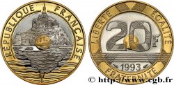 20 francs Mont Saint-Michel, Belle Épreuve 1993 Pessac F.403/7 var.