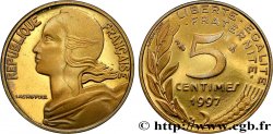 5 centimes Marianne, BE (Belle Épreuve), 3 plis 1997 Pessac F.125/40 var.