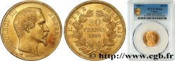 20 francs or Napoléon III, tête nue 1859 Paris F.531/15