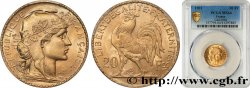 20 francs or Coq, Dieu protège la France 1901 Paris F.534/6