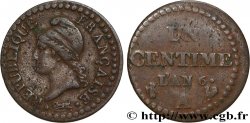 Un centime Dupré, 6 normal 1798 Paris F.100/3