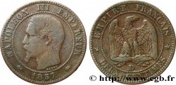 Deux centimes Napoléon III, tête nue 1857 Lyon F.107/47