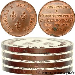 Essai de virole en bronze au module de 5 francs par Moreau n.d. Paris VG.2609 