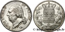 5 francs Louis XVIII, tête nue 1824 Paris F.309/88