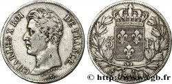 5 francs Charles X, 1er type 1824 Paris F.310/1