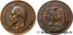 Dix centimes Napoléon III, tête nue 1857 Marseille F.133/45