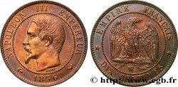 Dix centimes Napoléon III, tête nue 1856 Lille F.133/40