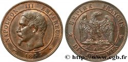 Dix centimes Napoléon III, tête nue 1855 Paris F.133/19