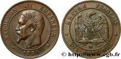 Dix centimes Napoléon III, tête nue 1854 Marseille F.133/17