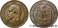 Dix centimes Napoléon III, tête nue 1853 Rouen F.133/3