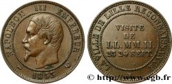 Module de dix centimes, Visite impériale à Lille les 23 et 24 septembre 1853 1853 Lille VG.3365 