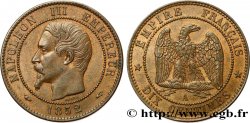 Dix centimes Napoléon III, tête nue 1852 Paris F.133/1