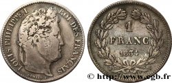 1 franc Louis-Philippe, couronne de chêne 1834 Lille F.210/39