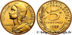 5 centimes Marianne, BU (Brillant Universel) 1999 Pessac F.125/43