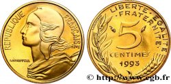 5 centimes Marianne, BE (Belle Épreuve), 4 plis 1993 Pessac F.125/33 var.