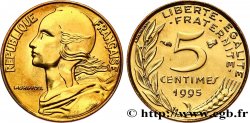 5 centimes Marianne, BU (Brillant Universel), 3 plis 1995 Pessac F.125/37