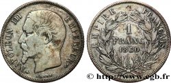 1 franc Napoléon III, tête nue 1860 Strasbourg F.214/17