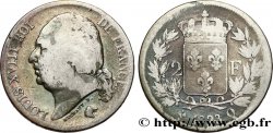 2 francs Louis XVIII 1823 Perpignan F.257/49