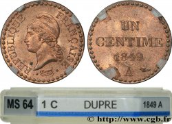 Un centime Dupré, IIe République 1849 Paris F.101/2