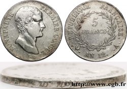 5 francs Bonaparte Premier Consul, Tranche Fautée 1804 Paris F.301/9