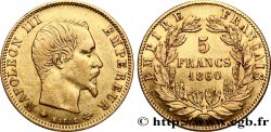 5 francs or Napoléon III, tête nue, grand module 1860 Strasbourg F.501/13