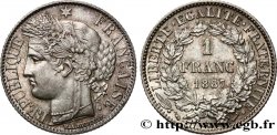 1 franc Cérès, IIIe République 1887 Paris F.216/9