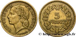 5 francs Lavrillier, bronze-aluminium 1945 Castelsarrasin F.337/6