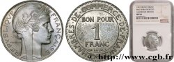 Essai de 1 franc hybride Morlon / Chambres de commerce en bronze-aluminium plaqué nickel n.d.  GEM.96 1 MS64 NGC