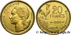 20 francs G. Guiraud, 3 faucilles 1950  F.402/2